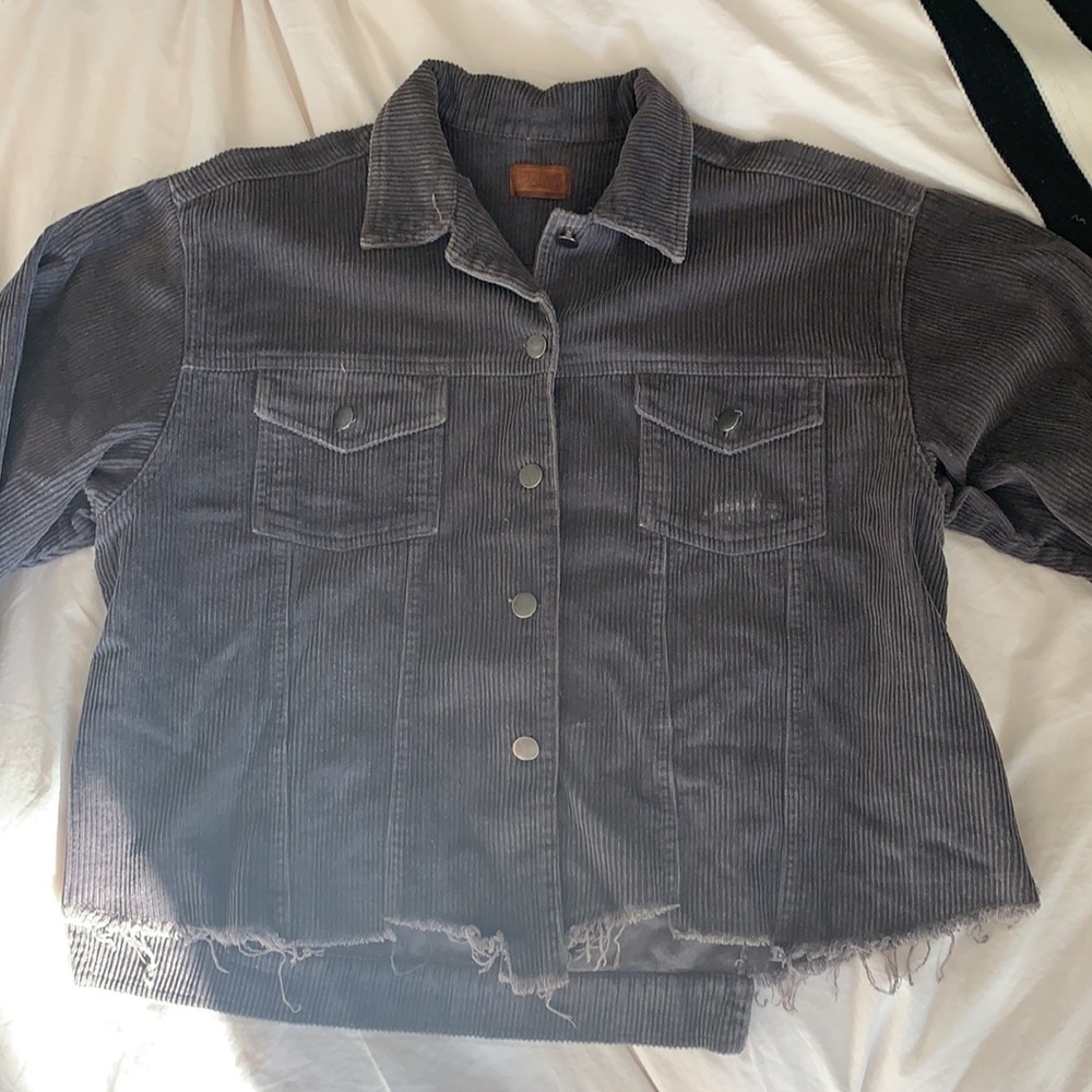 Purple Corduroy Jean Jacket